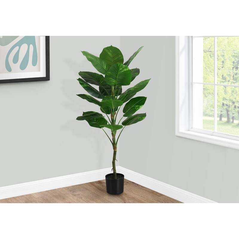 Artificial Plant, 54" Tall, Indoor, Faux, Fake, Floor, Greenery, Potted